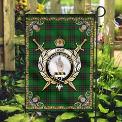 Clan Logie Tartan Crest Garden Flag - Celtic Thistle ZT25 Clan Logie Tartan Today