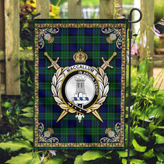 Clan MacCallum Modern Tartan Crest Garden Flag - Celtic Thistle NX82 Clan MacCallum Tartan Today