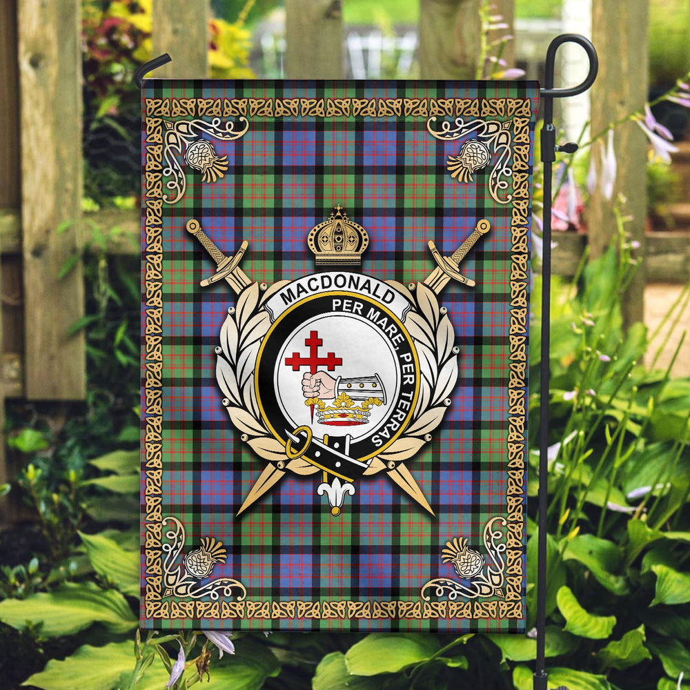 Clan MacDonald Ancient Tartan Crest Garden Flag - Celtic Thistle XF13 Clan MacDonald Tartan Today