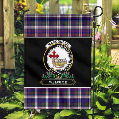 Clan MacDonald Dress Modern Tartan Crest Garden Flag - Welcome XK87