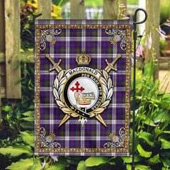Clan MacDonald Dress Modern Tartan Crest Garden Flag - Celtic Thistle LJ56 Clan MacDonald Tartan Today