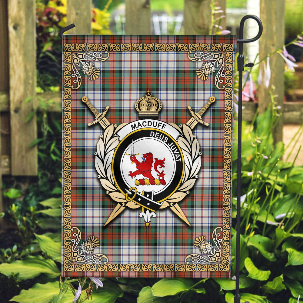 Clan MacDuff Dress Ancient Tartan Crest Garden Flag - Celtic Thistle LL15 Clan MacDuff Tartan Today