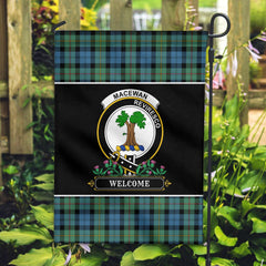 Clan MacEwan Ancient Tartan Crest Garden Flag - Welcome VA80 Clan MacEwen_MacEwan Tartan Today
