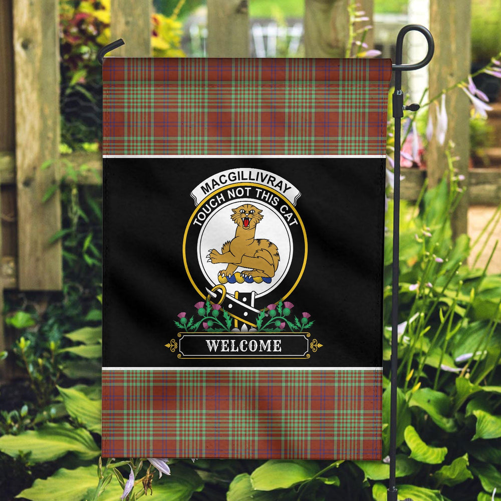 Clan MacGillivray Hunting Ancient Tartan Crest Garden Flag - Welcome QS21 Clan MacGillivray Tartan Today