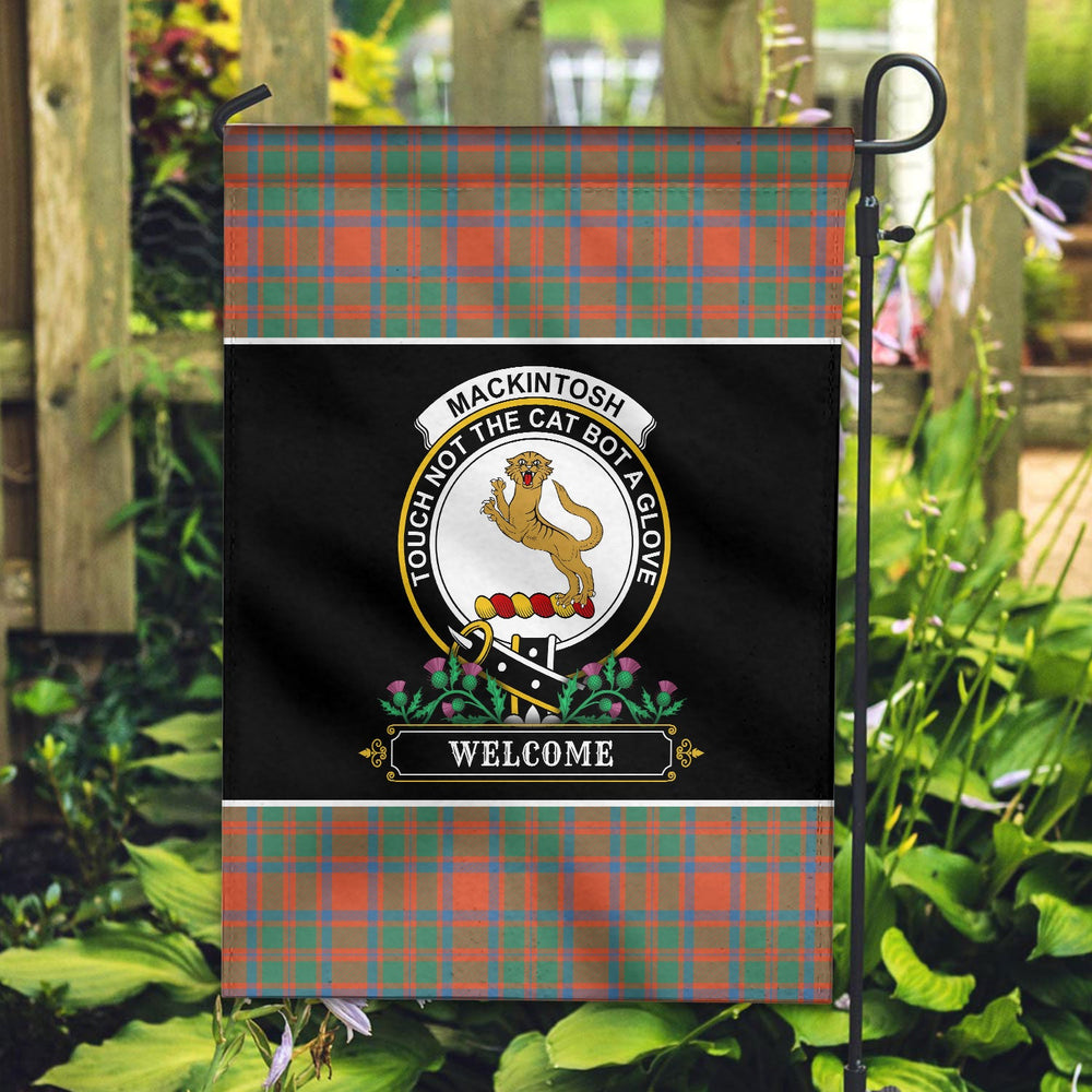 Clan MacKintosh Ancient Tartan Crest Garden Flag - Welcome NZ35 Clan MacKintosh / MacIntosh Tartan Today