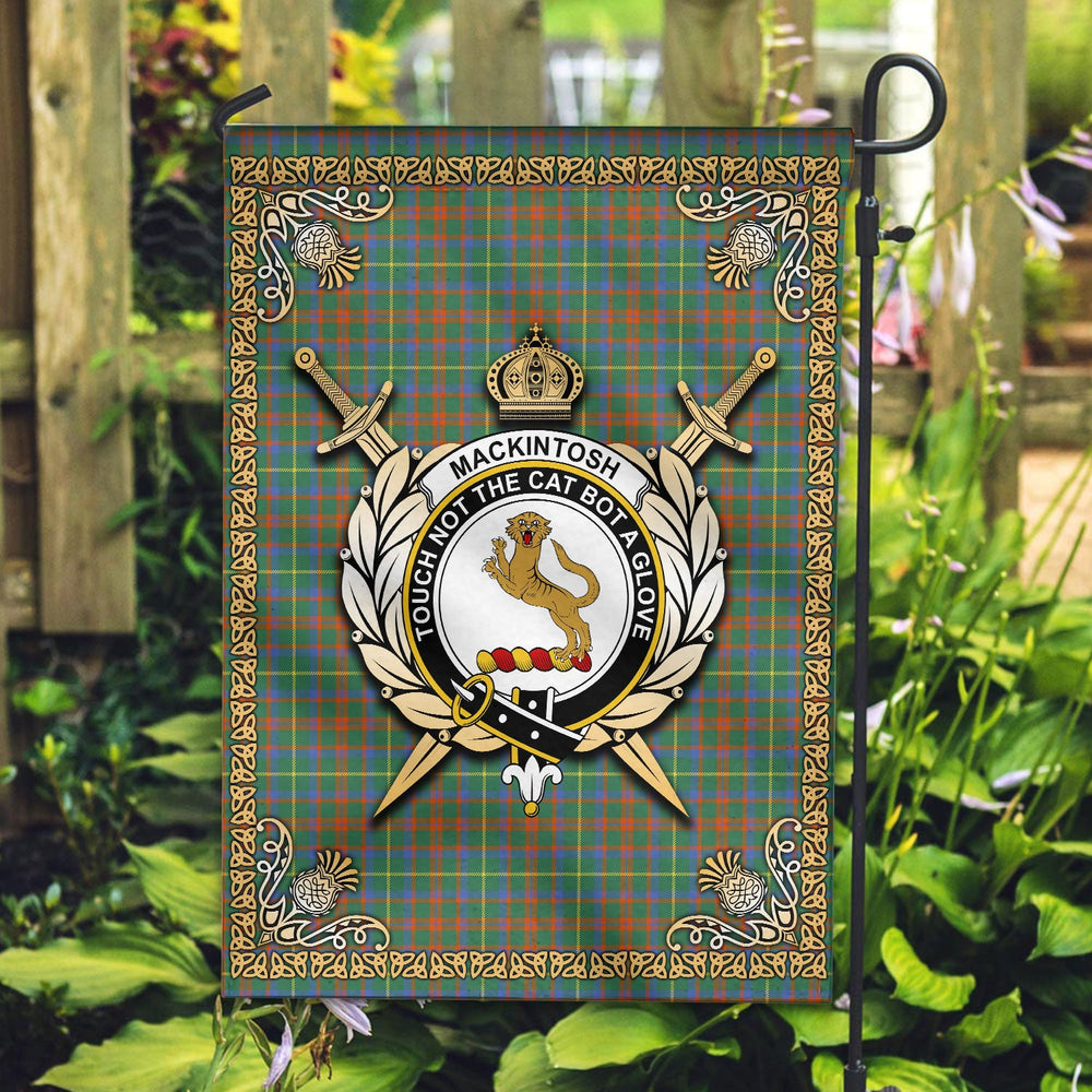 Clan MacKintosh Hunting Ancient Tartan Crest Garden Flag - Celtic Thistle JY67 Clan MacKintosh / MacIntosh Tartan Today