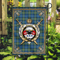 Clan MacLeod of Harris Ancient Tartan Crest Garden Flag - Celtic Thistle FM15 Clan Garden Tartan Today