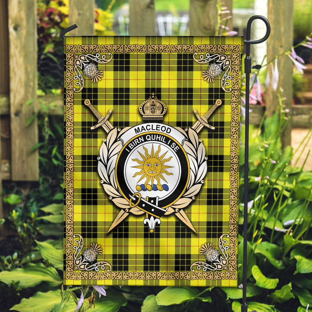 Clan Clan MacLeod of Lewis Modern Tartan Crest Garden Flag - Celtic Thistle TT69 Clan Garden Tartan Today