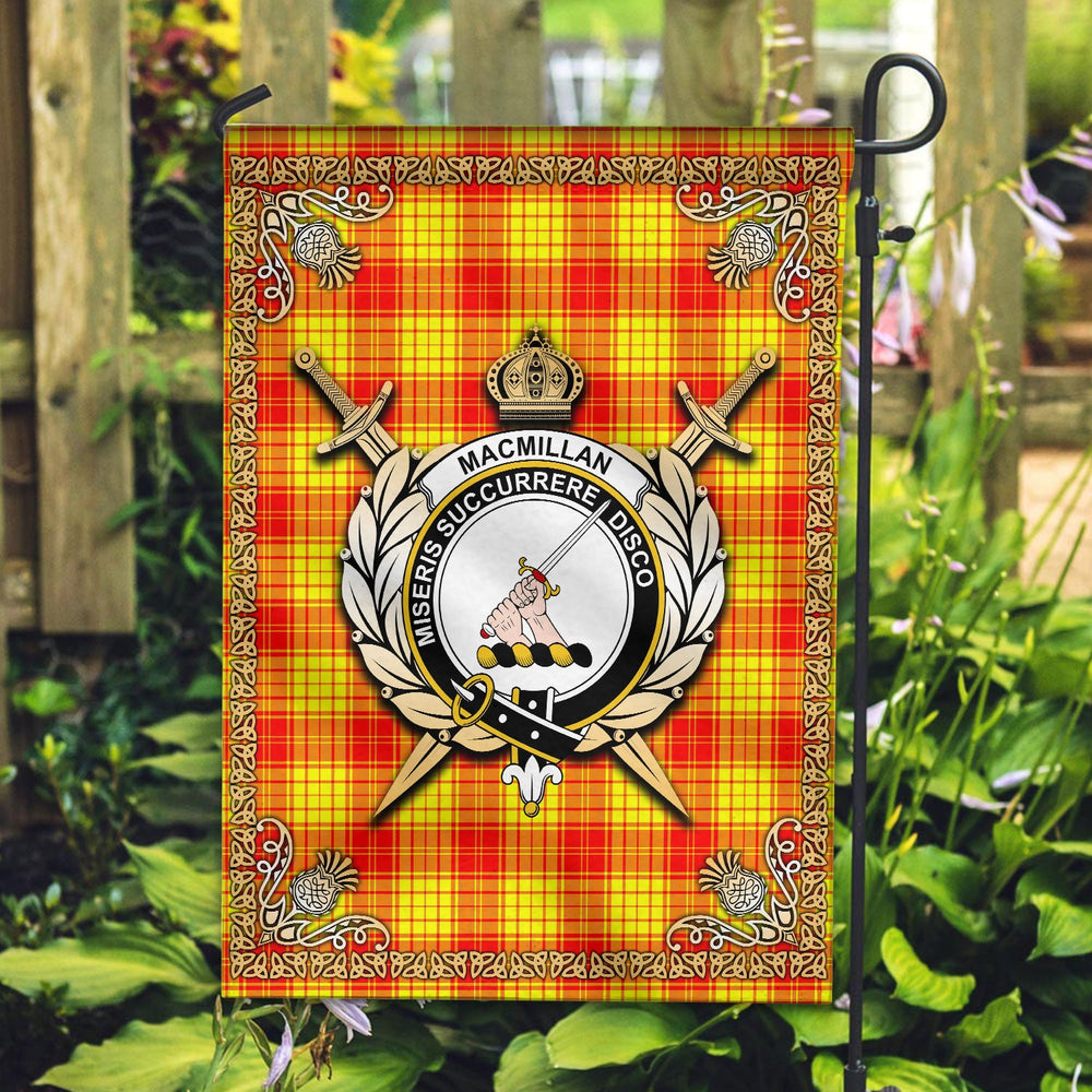 Clan MacMillan Tartan Crest Garden Flag - Celtic Thistle XS89 Clan MacMillan Tartan Today