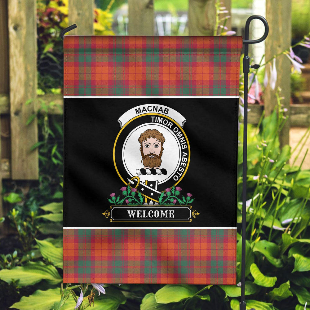 Clan MacNab Ancient Tartan Crest Garden Flag - Welcome LS94 Clan MacNab Tartan Today