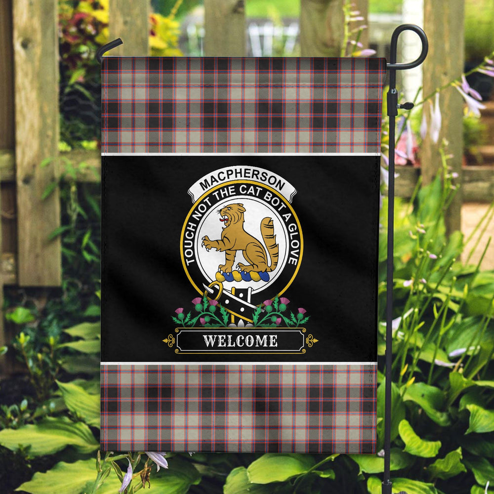Clan MacPherson Hunting Ancient Tartan Crest Garden Flag - Welcome NT55 Clan MacPherson Tartan Today