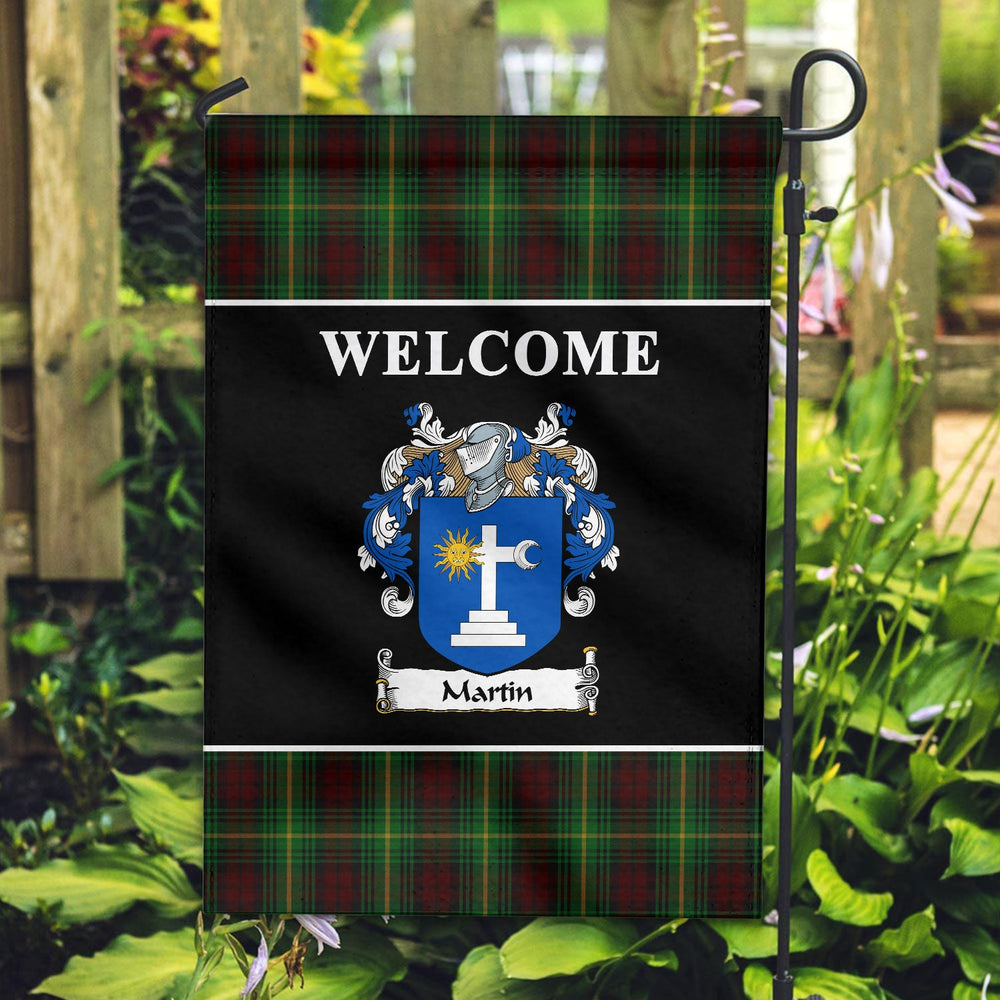 Clan Martin Tartan Crest Black Garden Flag EW86 Clan Mar Tartan Today