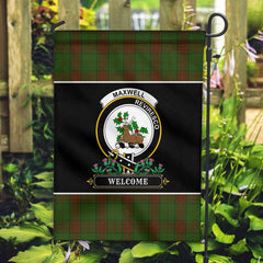 Clan Maxwell Hunting Tartan Crest Garden Flag - Welcome MB94 Clan Maxwell Tartan Today
