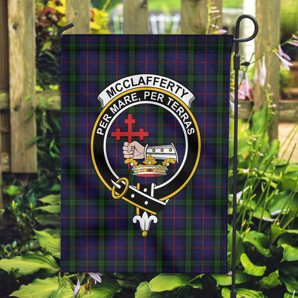 Clan McClafferty Tartan Crest Garden Flag DN52 Clan Garden Tartan Today
