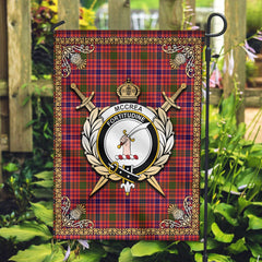 Clan McCrea Tartan Crest Garden Flag - Celtic Thistle MX32 Clan Garden Tartan Today