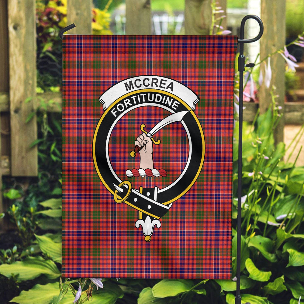 Clan McCrea Tartan Crest Garden Flag WO91 Clan Garden Tartan Today