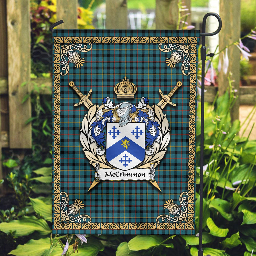 Clan McCrimmon Tartan Crest Garden Flag - Celtic Thistle SM98 Clan Garden Tartan Today