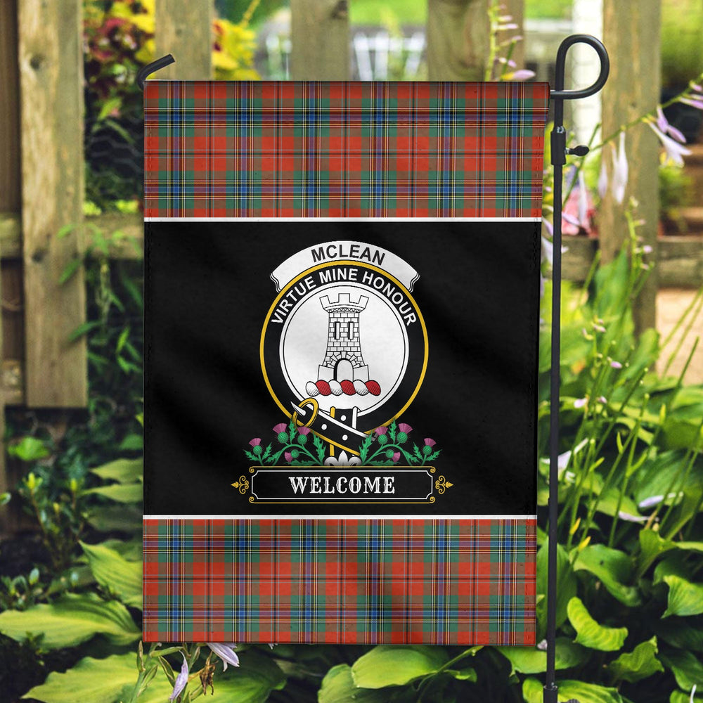 Clan McLean of Duart Ancient Tartan Crest Garden Flag - Welcome GW31 Clan Garden Tartan Today