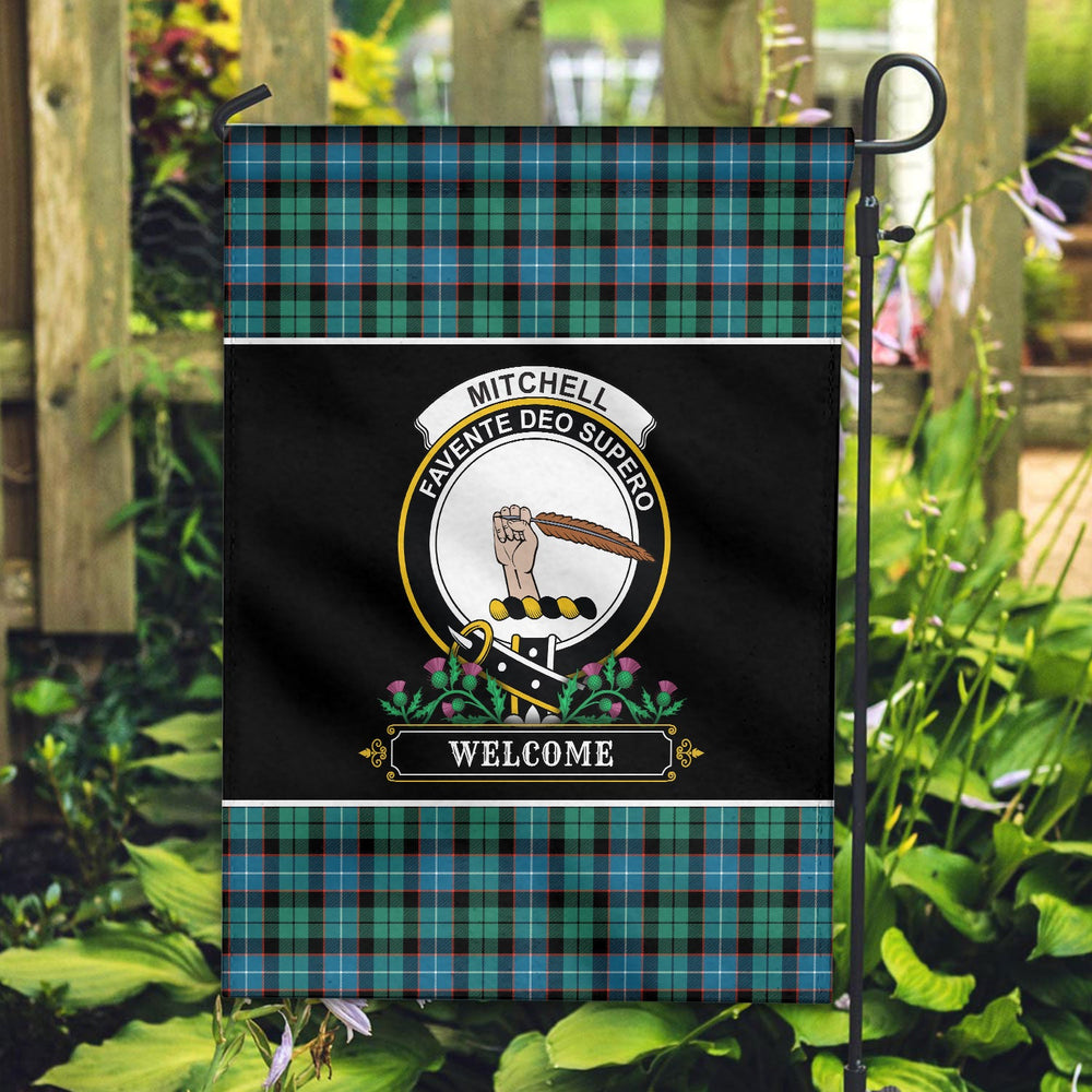 Clan Mitchell Ancient Tartan Crest Garden Flag - Welcome ZH75 Clan Garden Tartan Today