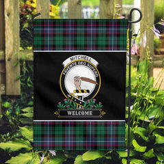 Clan Mitchell Modern Tartan Crest Garden Flag - Welcome MC17 Clan Garden Tartan Today