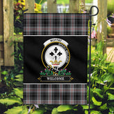 Clan Moffat Modern Tartan Crest Garden Flag - Welcome SA77 Clan Moffat Tartan Today
