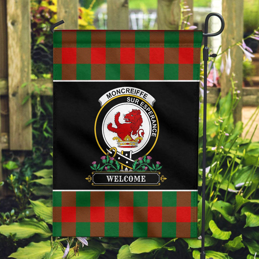 Clan Moncreiffe (or Moncreiff) Tartan Crest Garden Flag