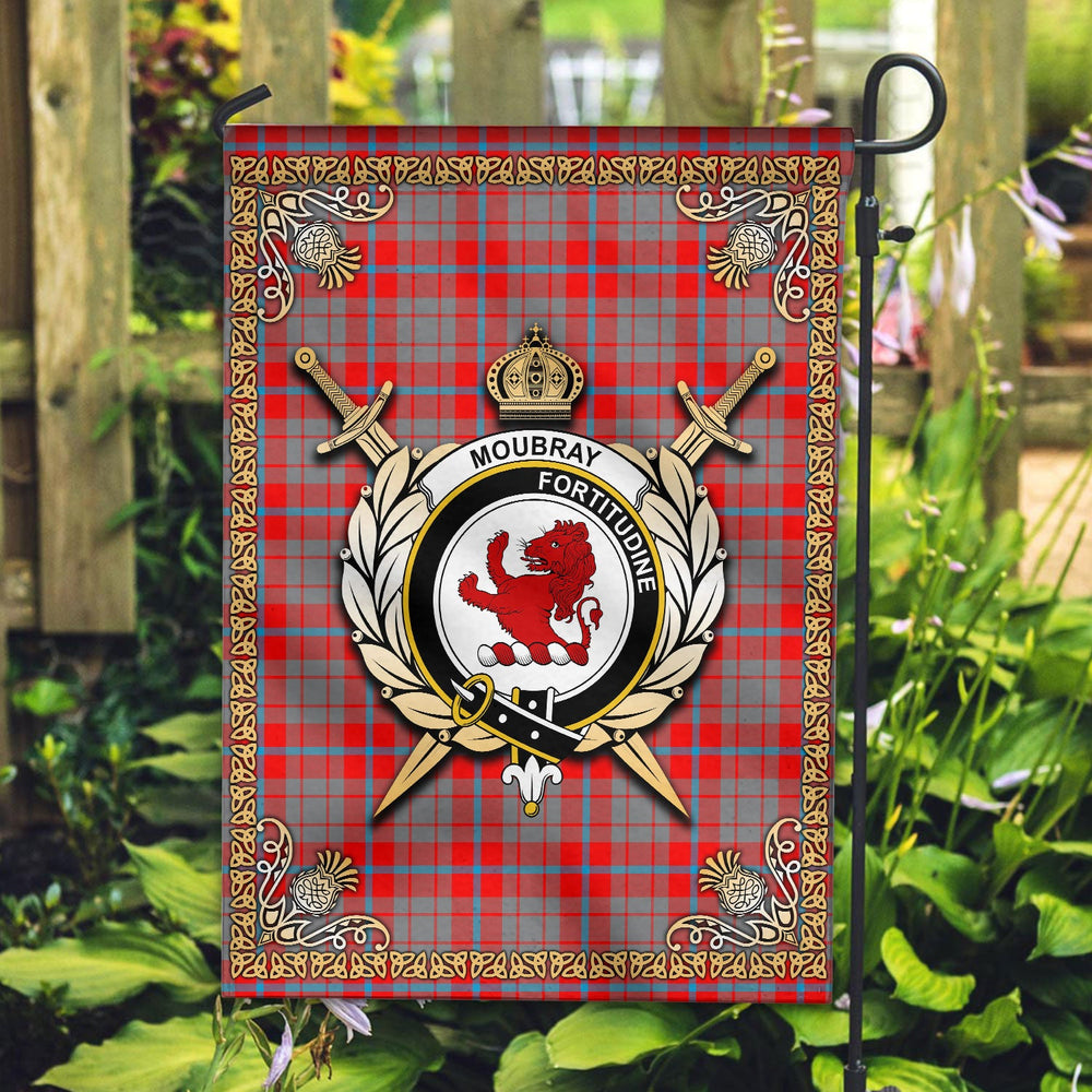 Clan Moubray Tartan Crest Garden Flag - Celtic Thistle OI45 Clan Moubray Tartan Today