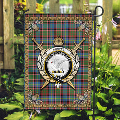 Clan Norvel (or Norvill) Tartan Crest Garden Flag - Celtic Thistle KK23 Clan Norvel Tartan Today
