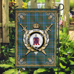 Clan Ogilvie Hunting Ancient Tartan Crest Garden Flag - Celtic Thistle RO74 Clan Ogilvie Tartan Today