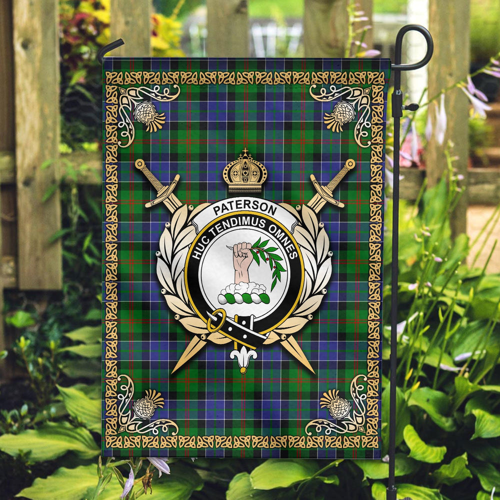 Clan Clan Paterson Tartan Crest Garden Flag - Celtic Thistle CB84 Clan Paterson Tartan Today