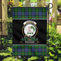 Clan Paterson Tartan Crest Garden Flag - Welcome RB24 Clan Paterson Tartan Today