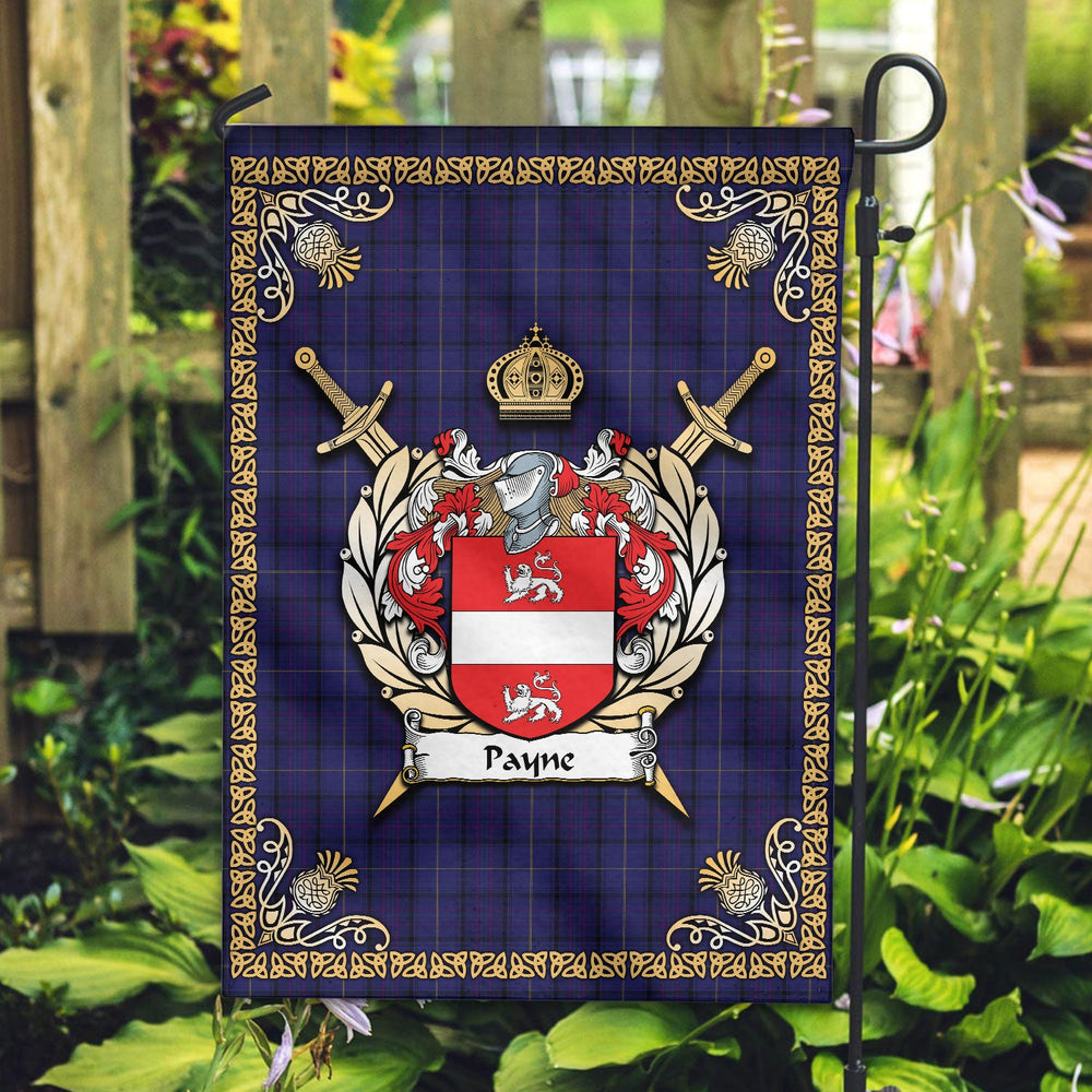 Clan Payne Tartan Crest Garden Flag - Celtic Thistle PB14 Clan Garden Tartan Today