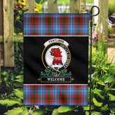 Clan Pentland Tartan Crest Garden Flag - Welcome AQ24 Clan Pentland Tartan Today