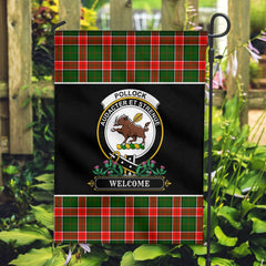Clan Pollock Tartan Crest Garden Flag - Welcome DD33 Clan Pollock Tartan Today