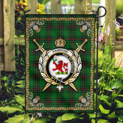 Clan Primrose Tartan Crest Garden Flag - Celtic Thistle BH28 Clan Primrose Tartan Today