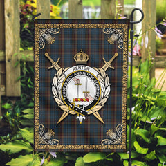 Clan Renton Tartan Crest Garden Flag - Celtic Thistle OF49 Clan Garden Tartan Today