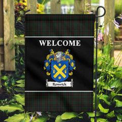 Clan Renwick Tartan Crest Black Garden Flag JO44 Clan Garden Tartan Today