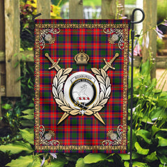 Clan Roxburgh District Tartan Crest Garden Flag - Celtic Thistle JL83 Clan Garden Tartan Today