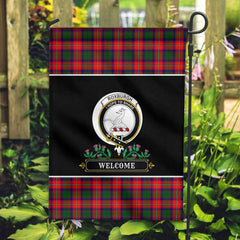 Clan Roxburgh District Tartan Crest Garden Flag - Welcome RP28 Clan Garden Tartan Today