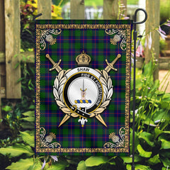 Clan Shaw Modern Tartan Crest Garden Flag - Celtic Thistle HX94 Clan Shaw Tartan Today