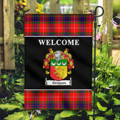 Clan Simpson Tartan Crest Black Garden Flag TV58 Clan Garden Tartan Today