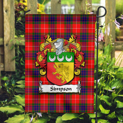 Clan Simpson Tartan Crest Garden Flag QJ37 Clan Garden Tartan Today