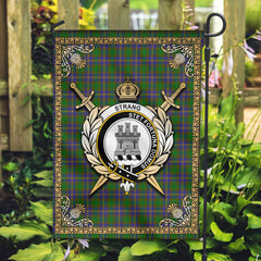 Clan Strang (or Strange) Tartan Crest Garden Flag - Celtic Thistle VH38 Clan Strange Tartan Today