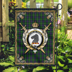 Clan Tait Tartan Crest Garden Flag - Celtic Thistle DZ12 Clan Tait Tartan Today