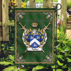 Clan Tucker Tartan Crest Garden Flag - Celtic Thistle QL14 Clan Garden Tartan Today