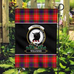 Clan Tweedie Tartan Crest Garden Flag - Welcome CV25 Clan Tweedie Tartan Today
