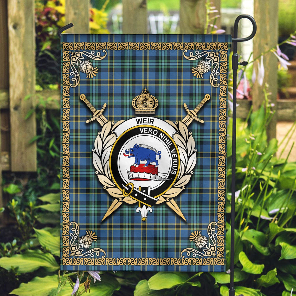 Clan Weir Ancient Tartan Crest Garden Flag - Celtic Thistle JC20 Clan Weir Tartan Today