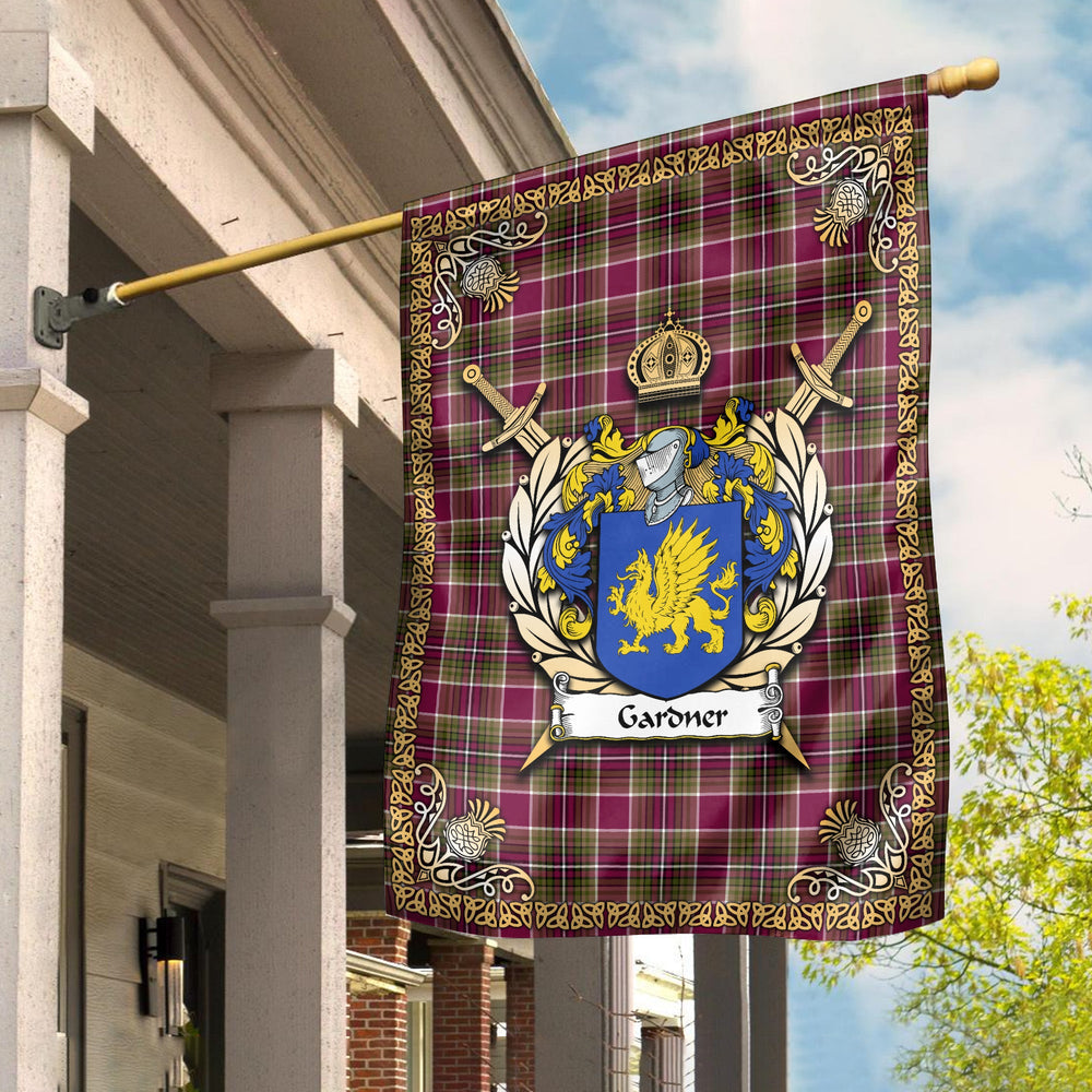 Clan Gardner Tartan Crest Garden Flag - Celtic Thistle QI73 Clan Garden Tartan Today