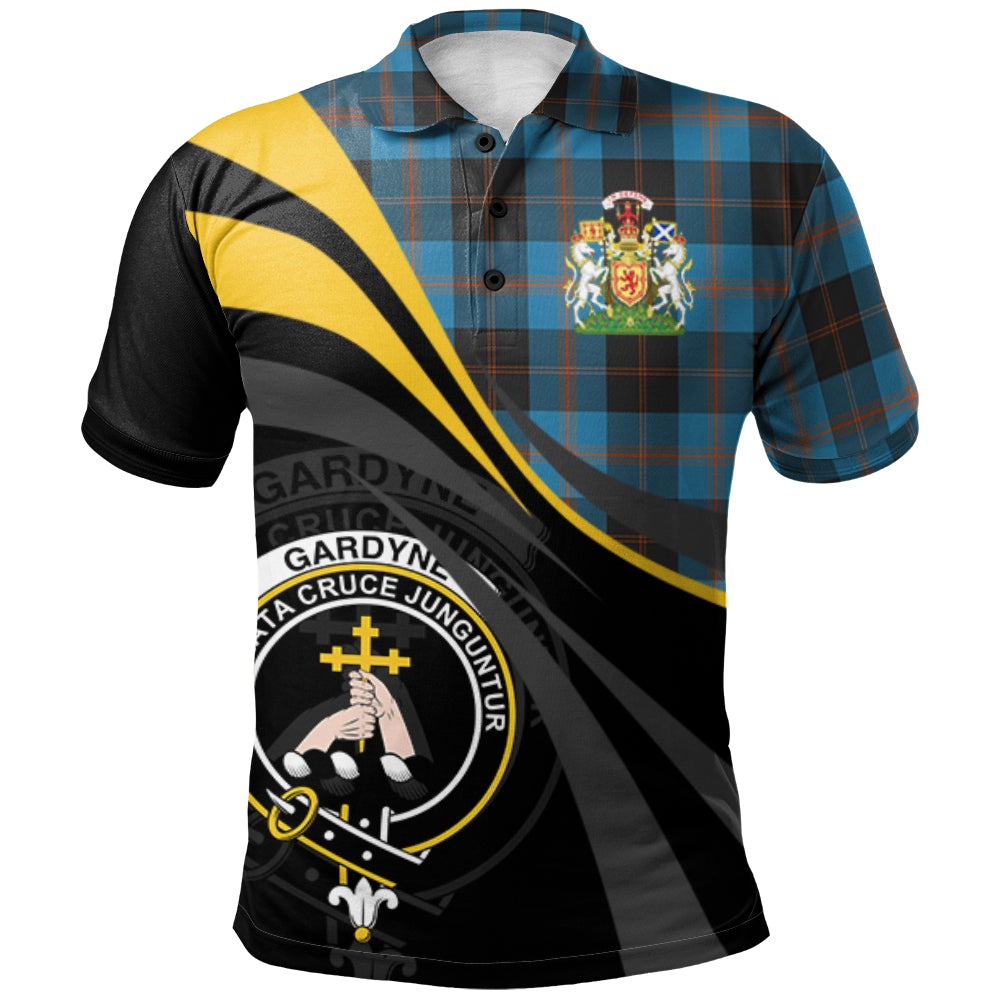 Clan Gardyne (Garden) Tartan Polo Shirt - Royal Coat Of Arms Style YP16 Gardyne (Garden) Tartan Tartan Polo