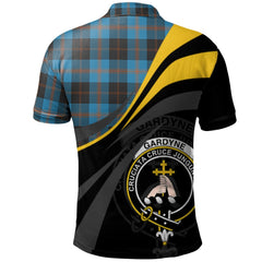 Clan Gardyne (Garden) Tartan Polo Shirt - Royal Coat Of Arms Style YP16 Gardyne (Garden) Tartan Tartan Polo